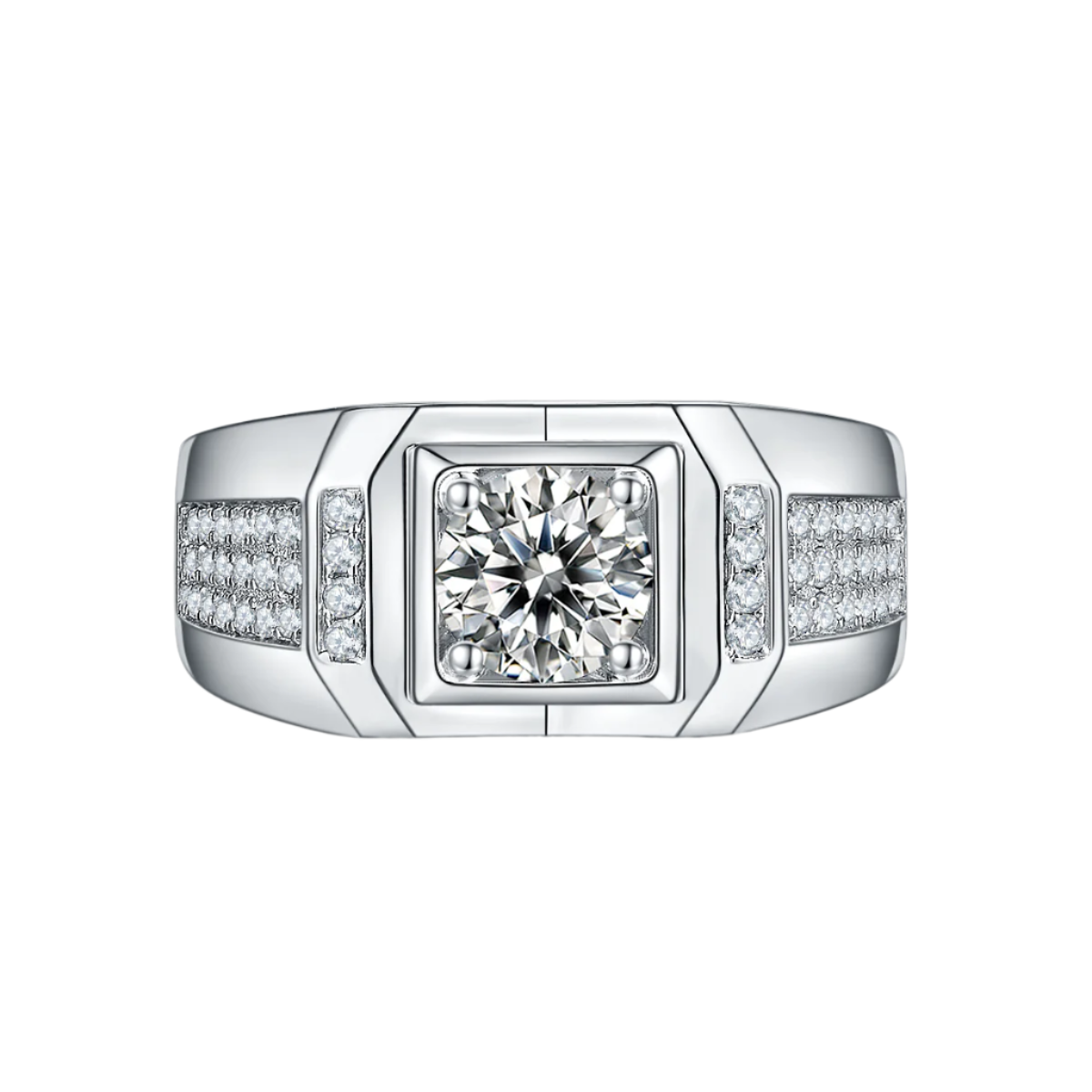 XI Moissanite Pavé Ring