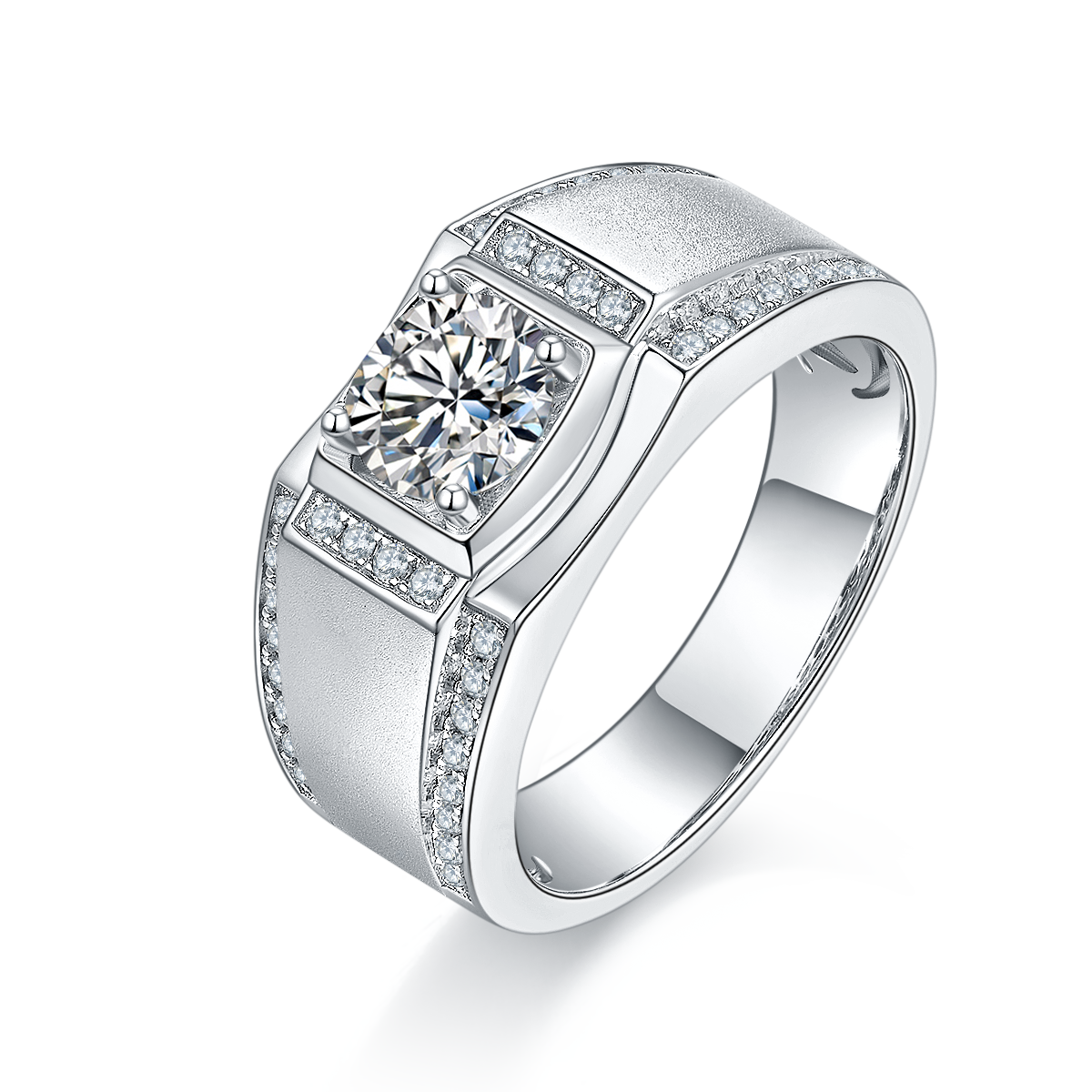 VIII Moissanite Pavé Ring
