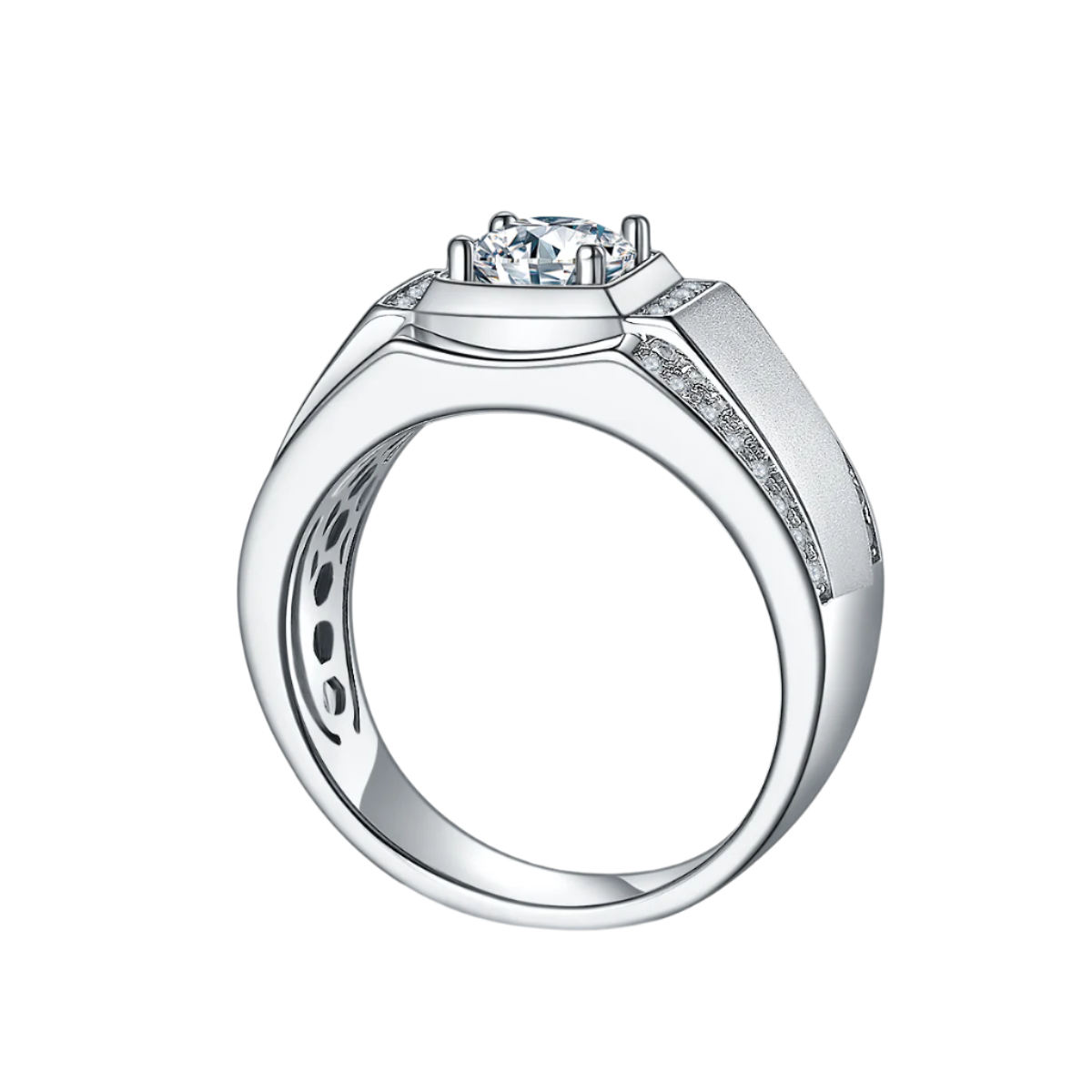VIII Moissanite Pavé Ring
