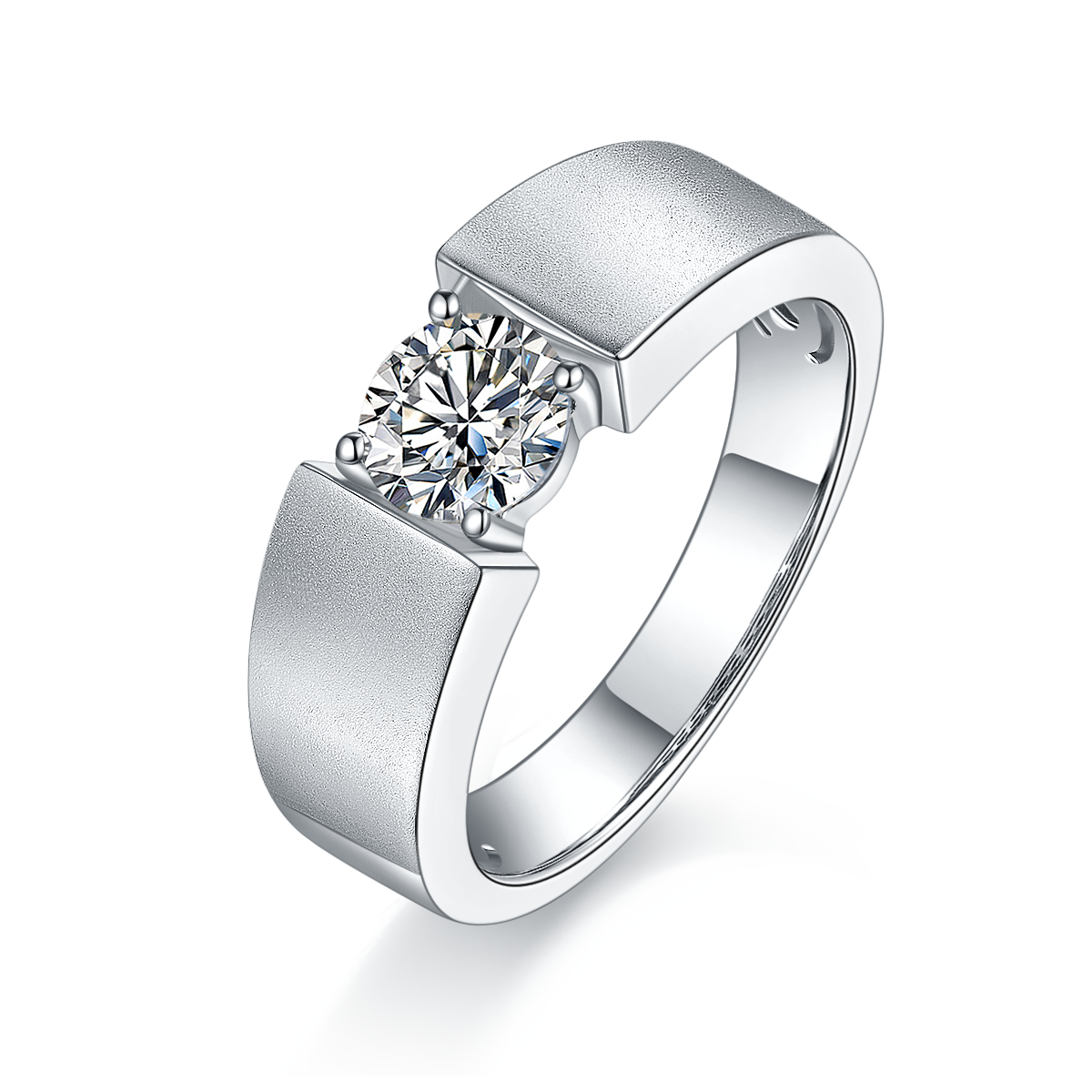 XIII Solitaire Moissanite Ring