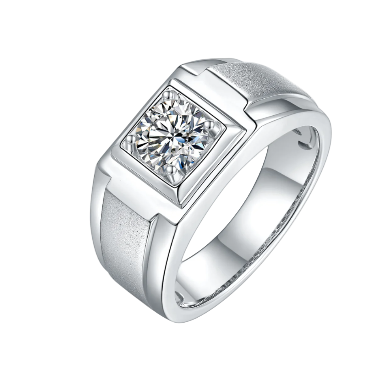 I Solitaire Moissanite Ring
