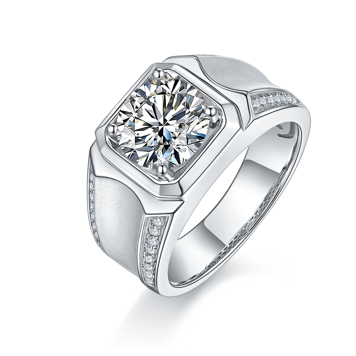 XII Moissanite Pavé Ring