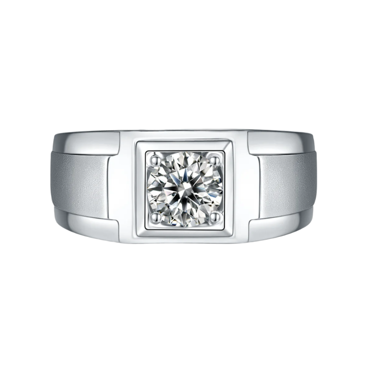 I Solitaire Moissanite Ring