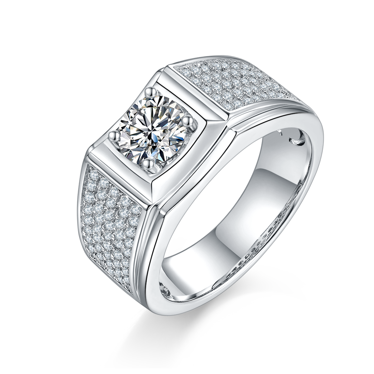 II Moissanite Pavé Ring