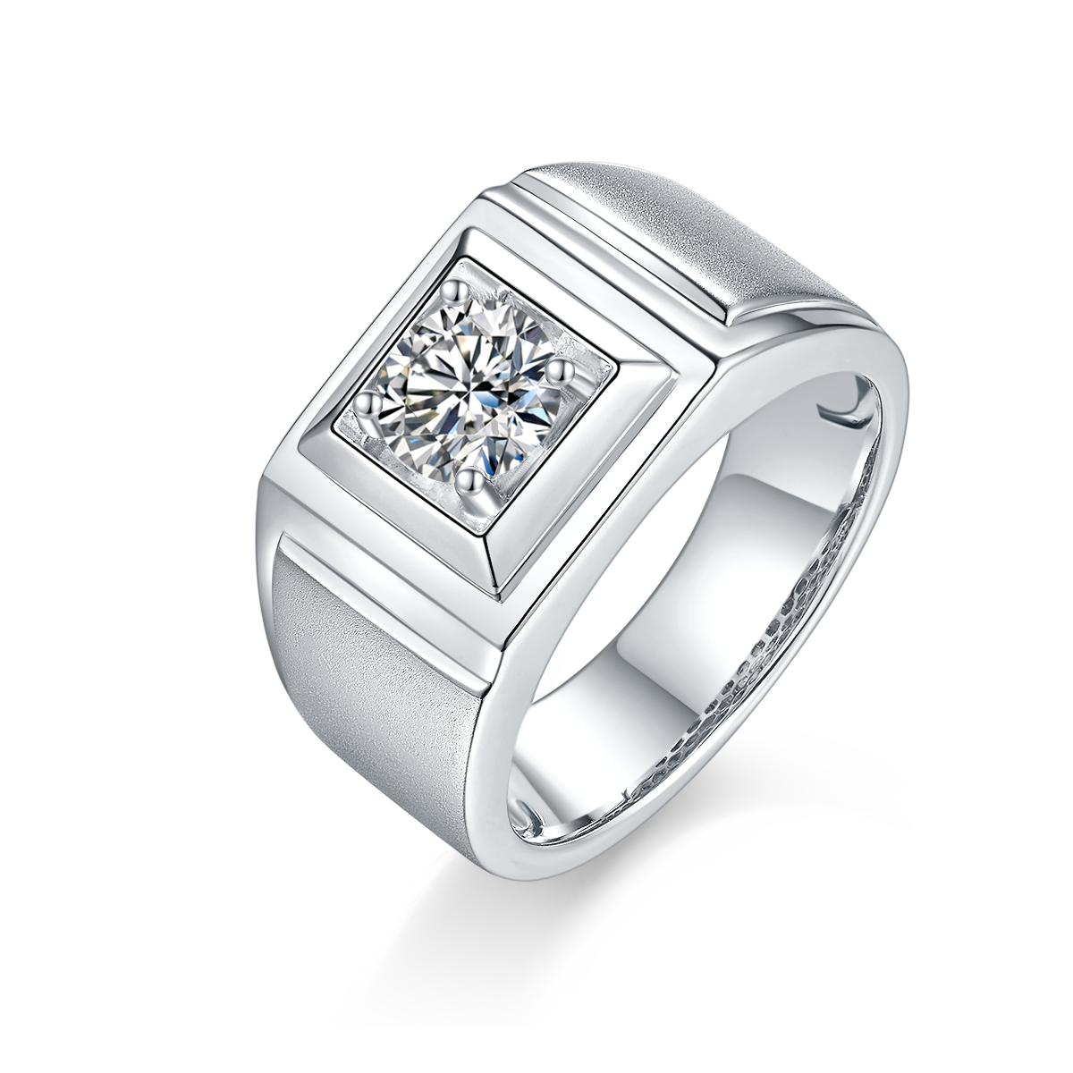 IV Solitaire Moissanite Ring