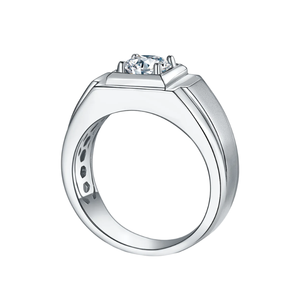 I Solitaire Moissanite Ring