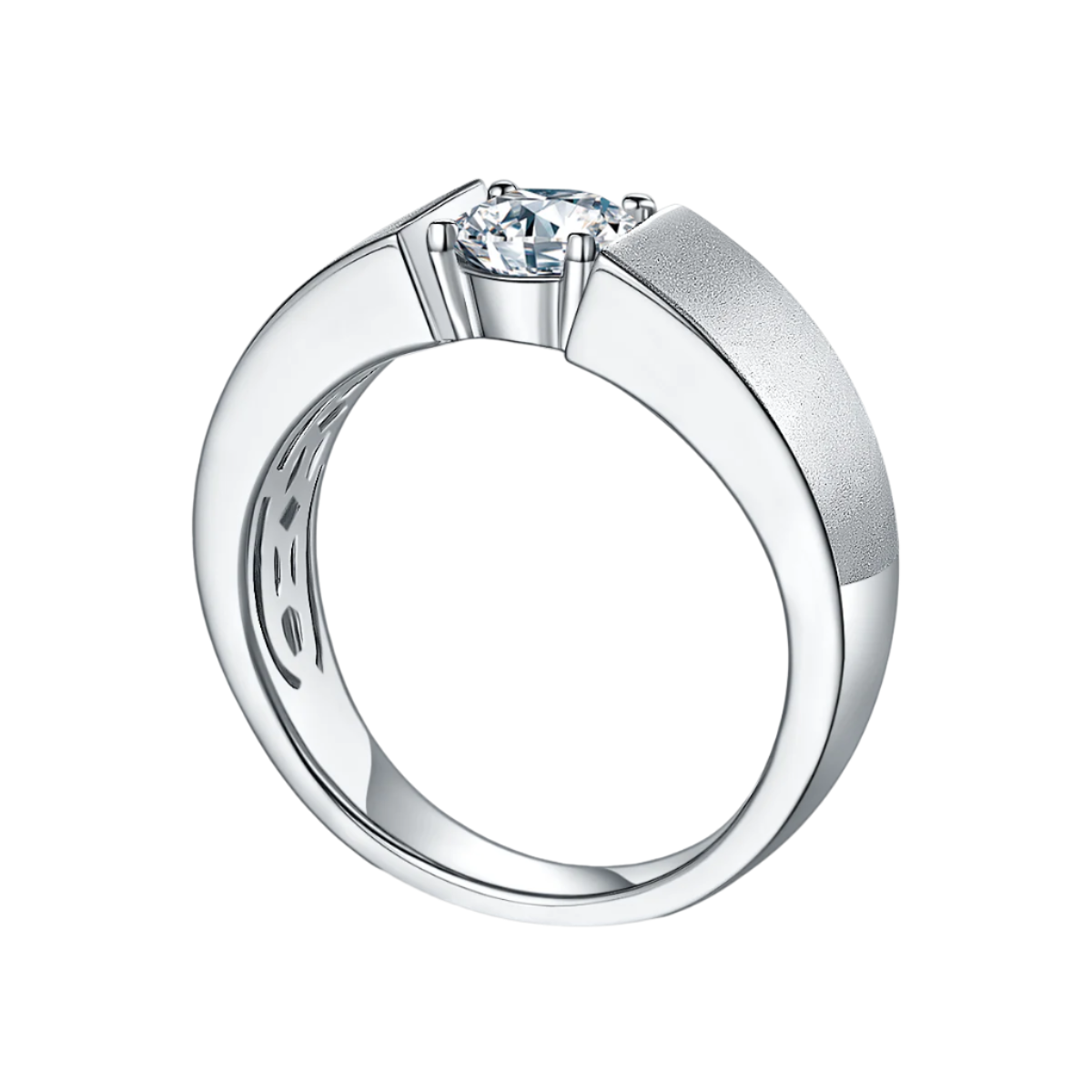 XIII Solitaire Moissanite Ring
