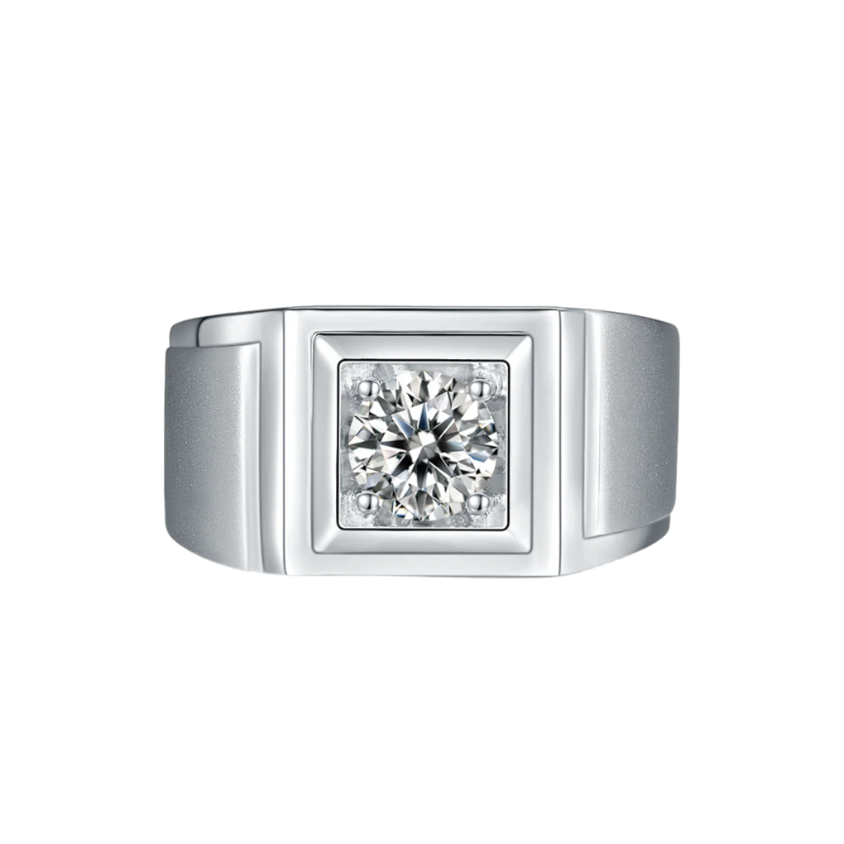 IV Solitaire Moissanite Ring