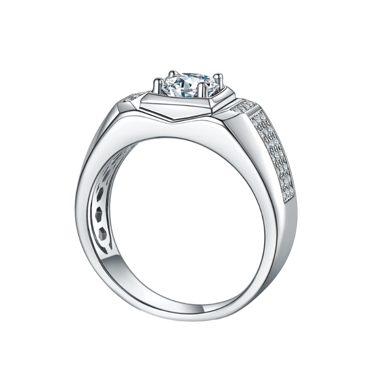XI Moissanite Pavé Ring