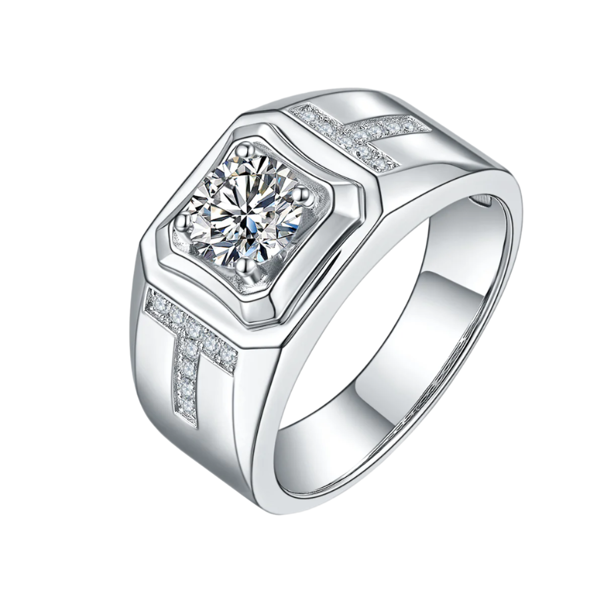 XVI Solitaire Moissanite Ring