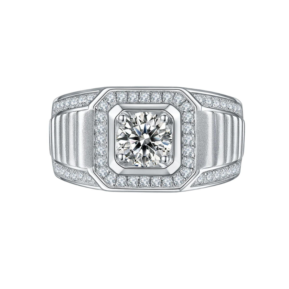 XIV Moissanite Pavé Ring