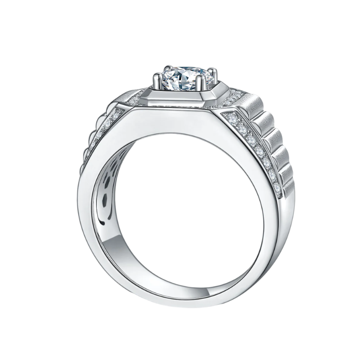 XIV Moissanite Pavé Ring