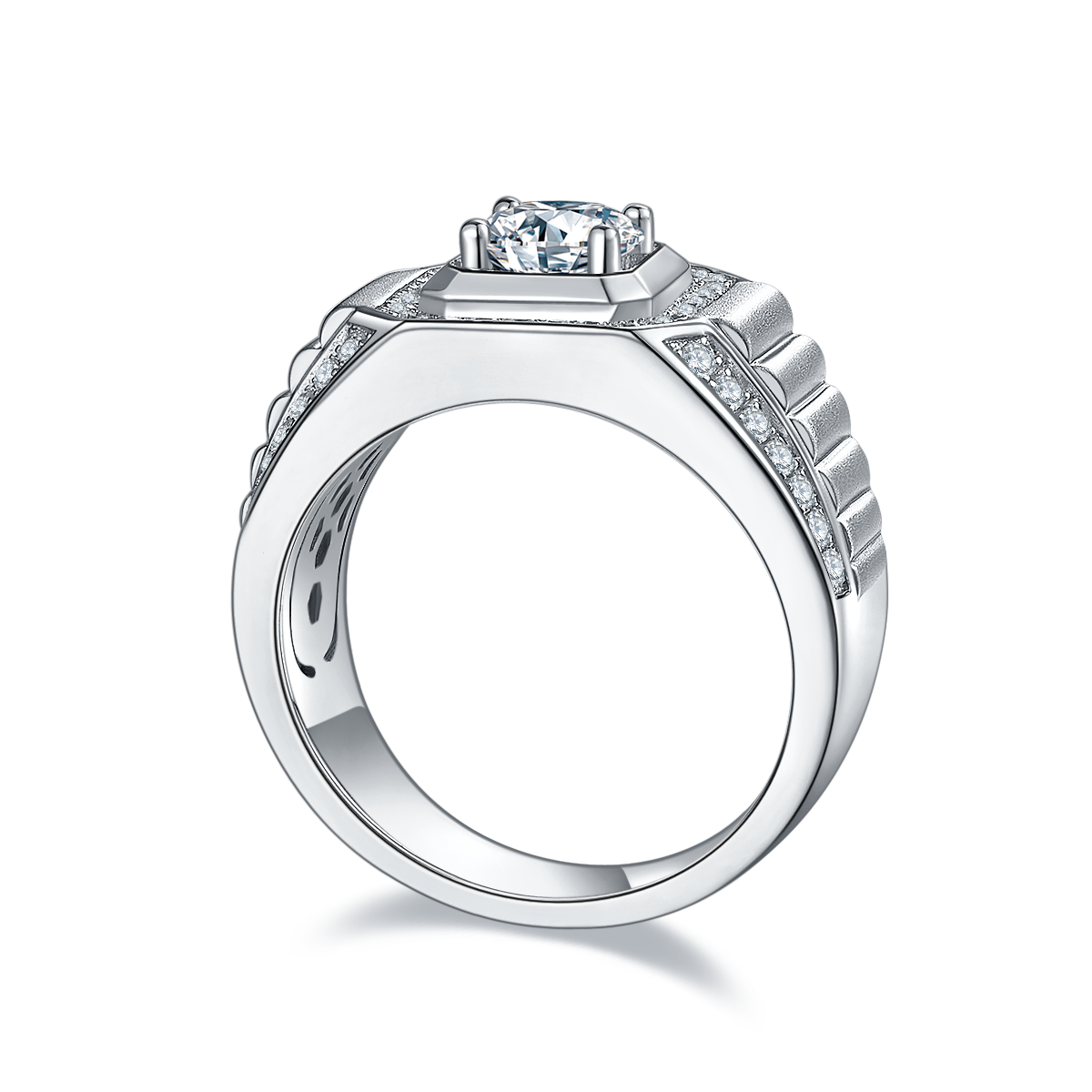 XIV Moissanite Pavé Ring