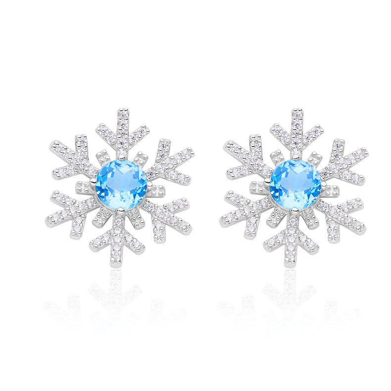 Snowflake Stud Earrings