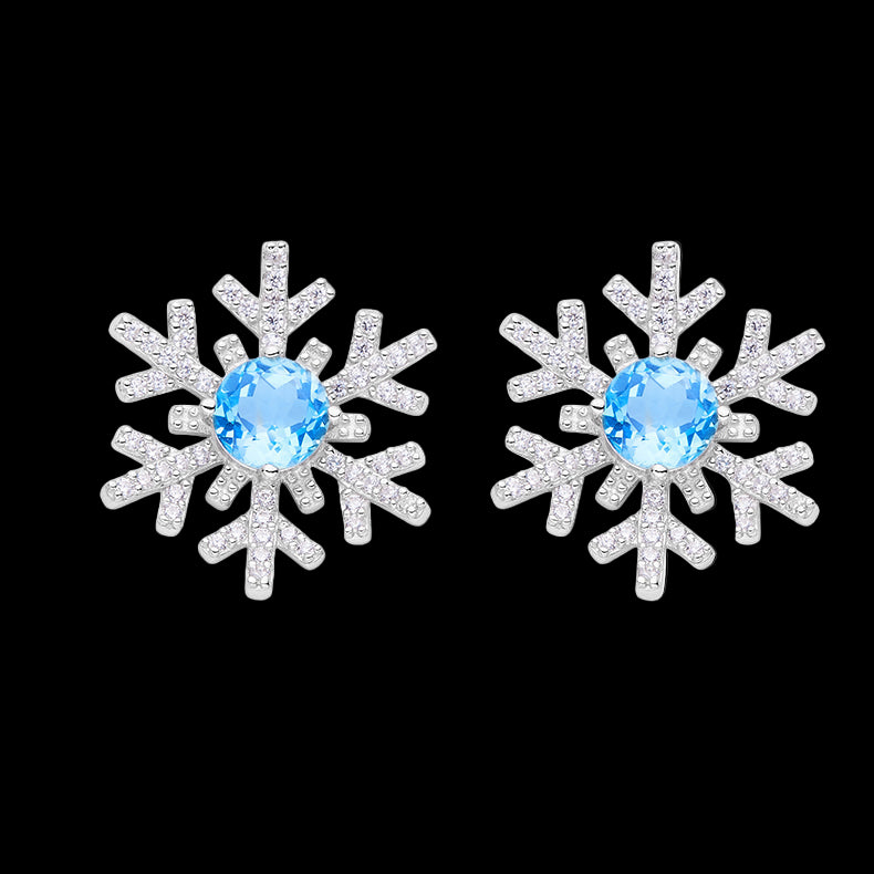 Snowflake Stud Earrings