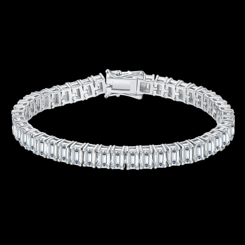 Rectangular Tennis Bracelet