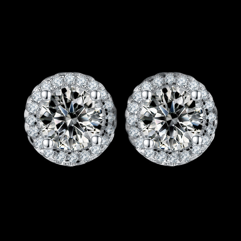 Light Luxury Round Stud Earrings