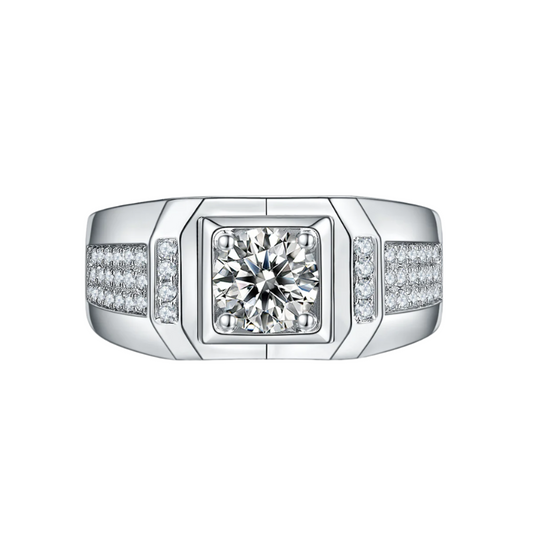 XI Moissanite Pavé Ring