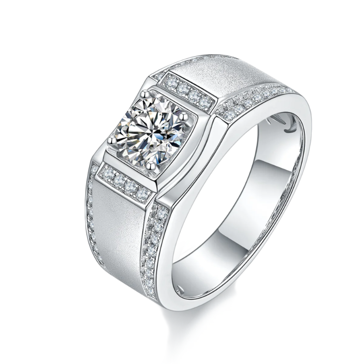 VIII Moissanite Pavé Ring