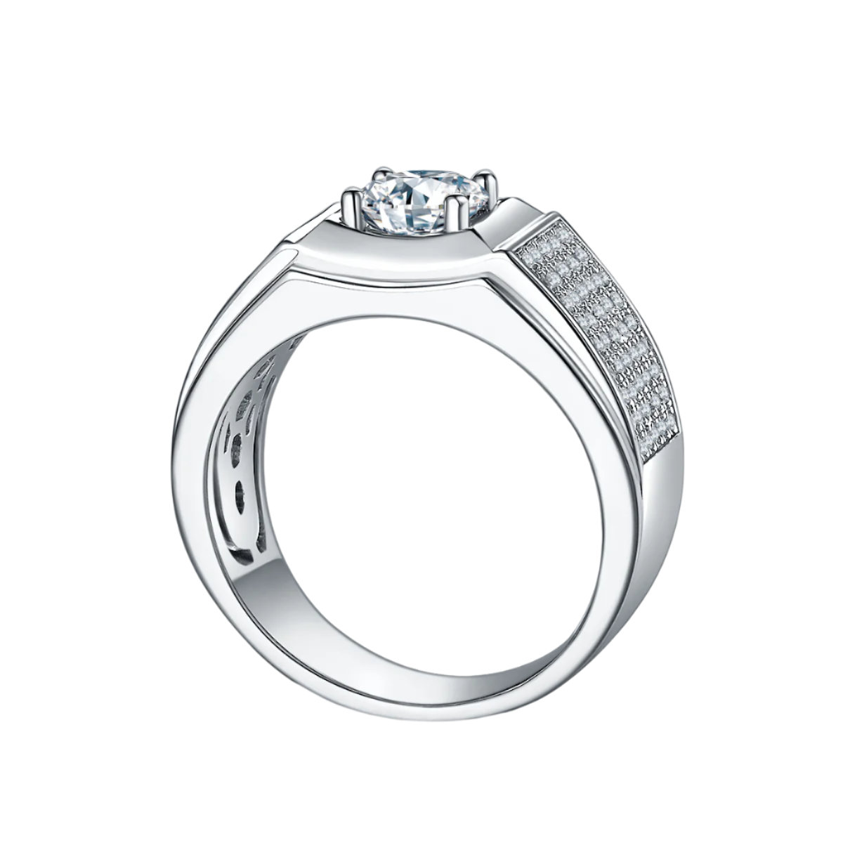 II Moissanite Pavé Ring