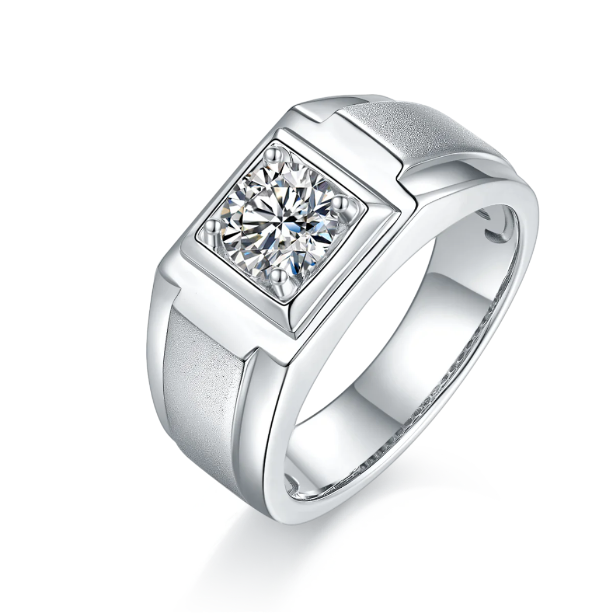 I Solitaire Moissanite Ring