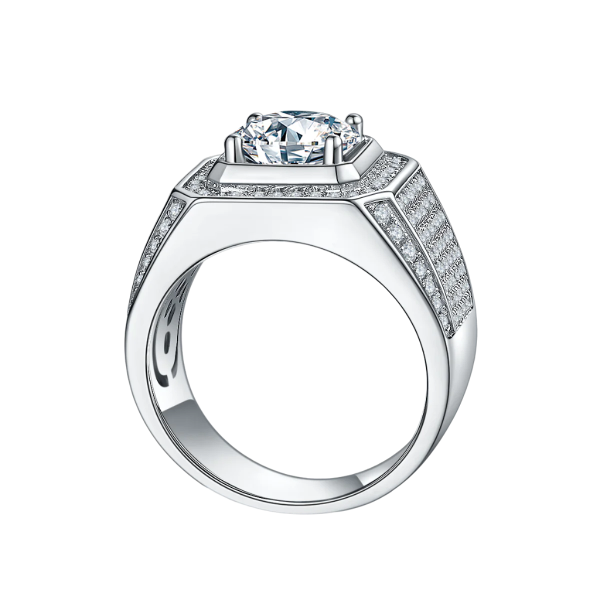 VII Moissanite Pavé Ring