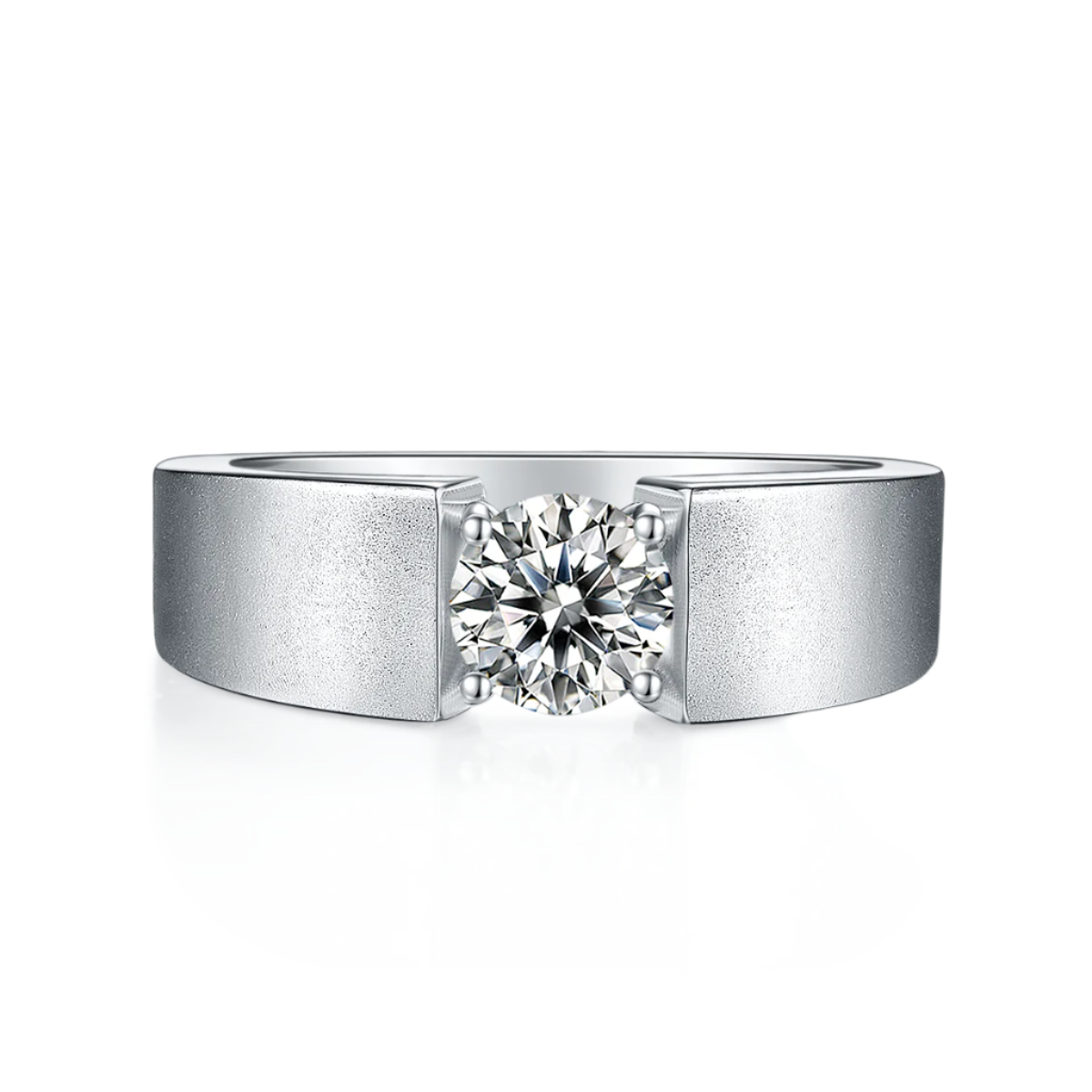 XIII Solitaire Moissanite Ring