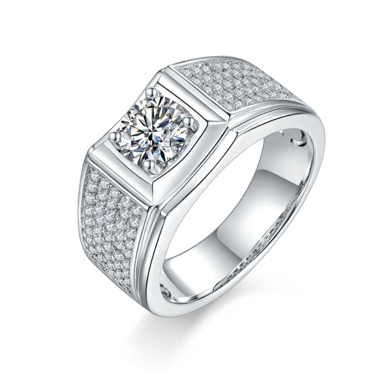 II Moissanite Pavé Ring