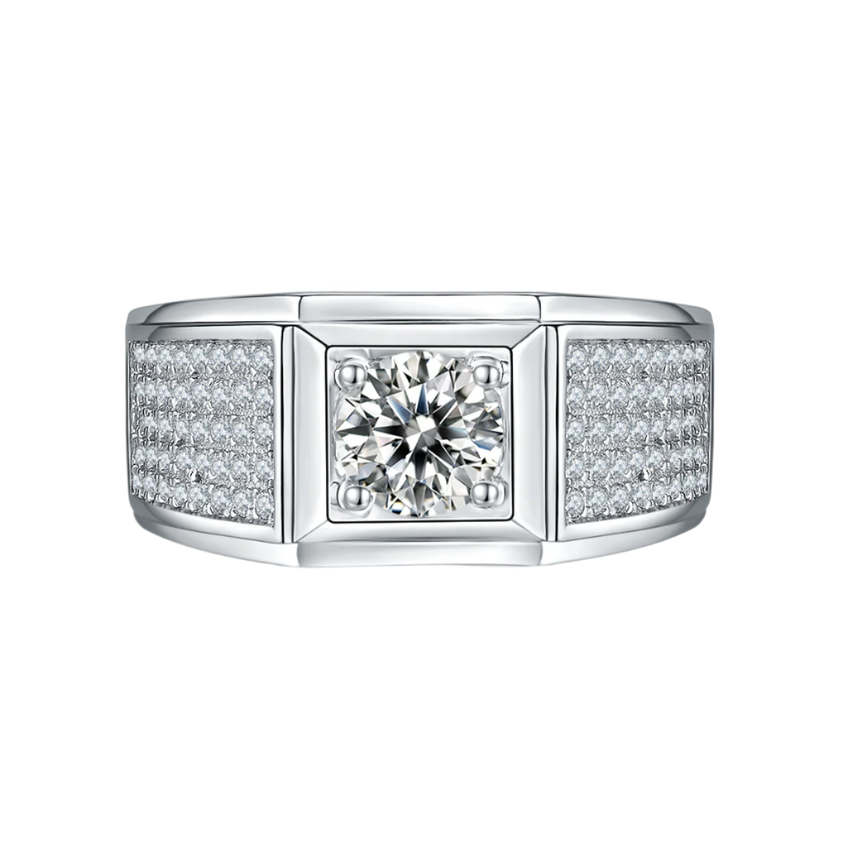 II Moissanite Pavé Ring