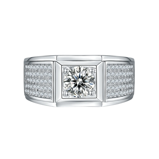 II Moissanite Pavé Ring