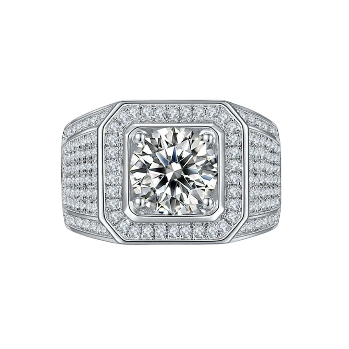 VII Moissanite Pavé Ring
