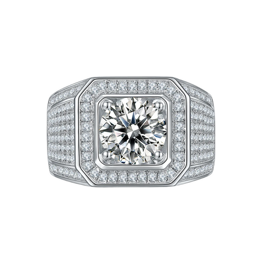 VII Moissanite Pavé Ring