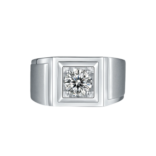 IV Solitaire Moissanite Ring