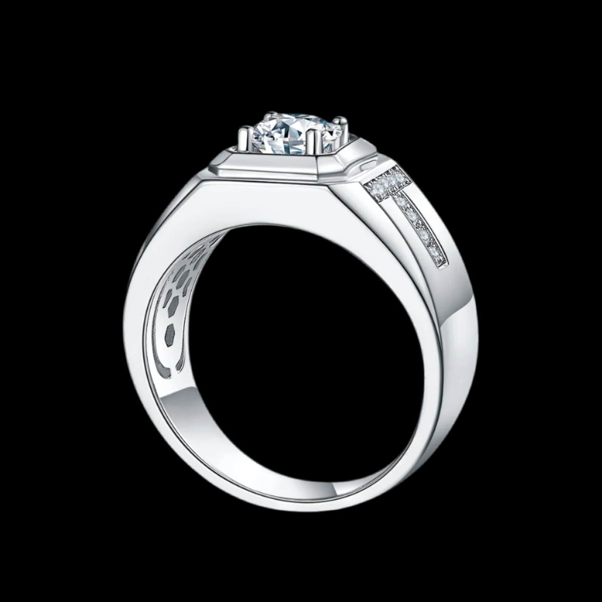 XVI Solitaire Moissanite Ring