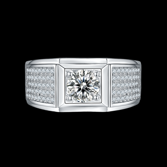 II Moissanite Pavé Ring