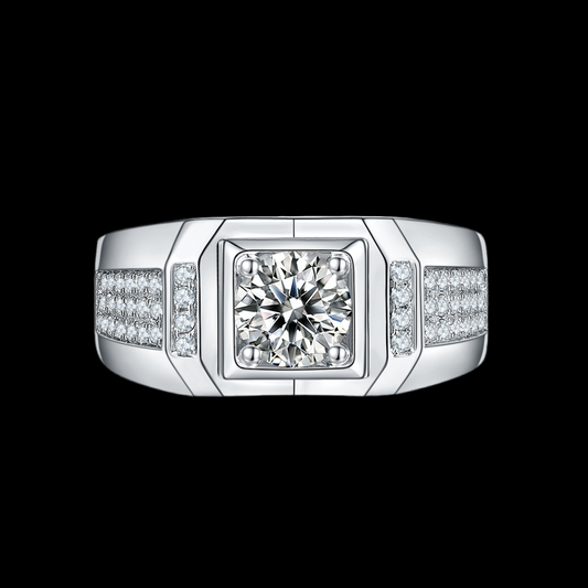 XI Moissanite Pavé Ring