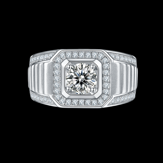 XIV Moissanite Pavé Ring