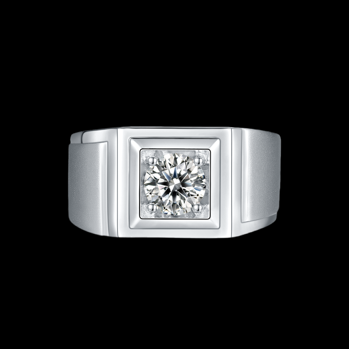 IV Solitaire Moissanite Ring