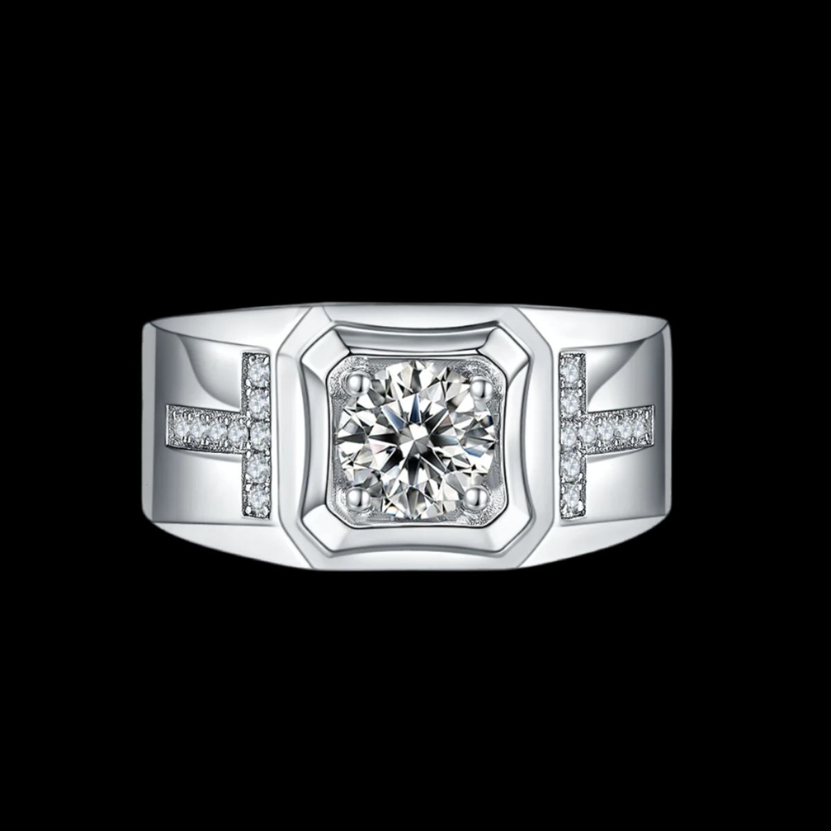 XVI Solitaire Moissanite Ring