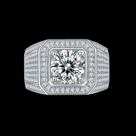 VII Moissanite Pavé Ring