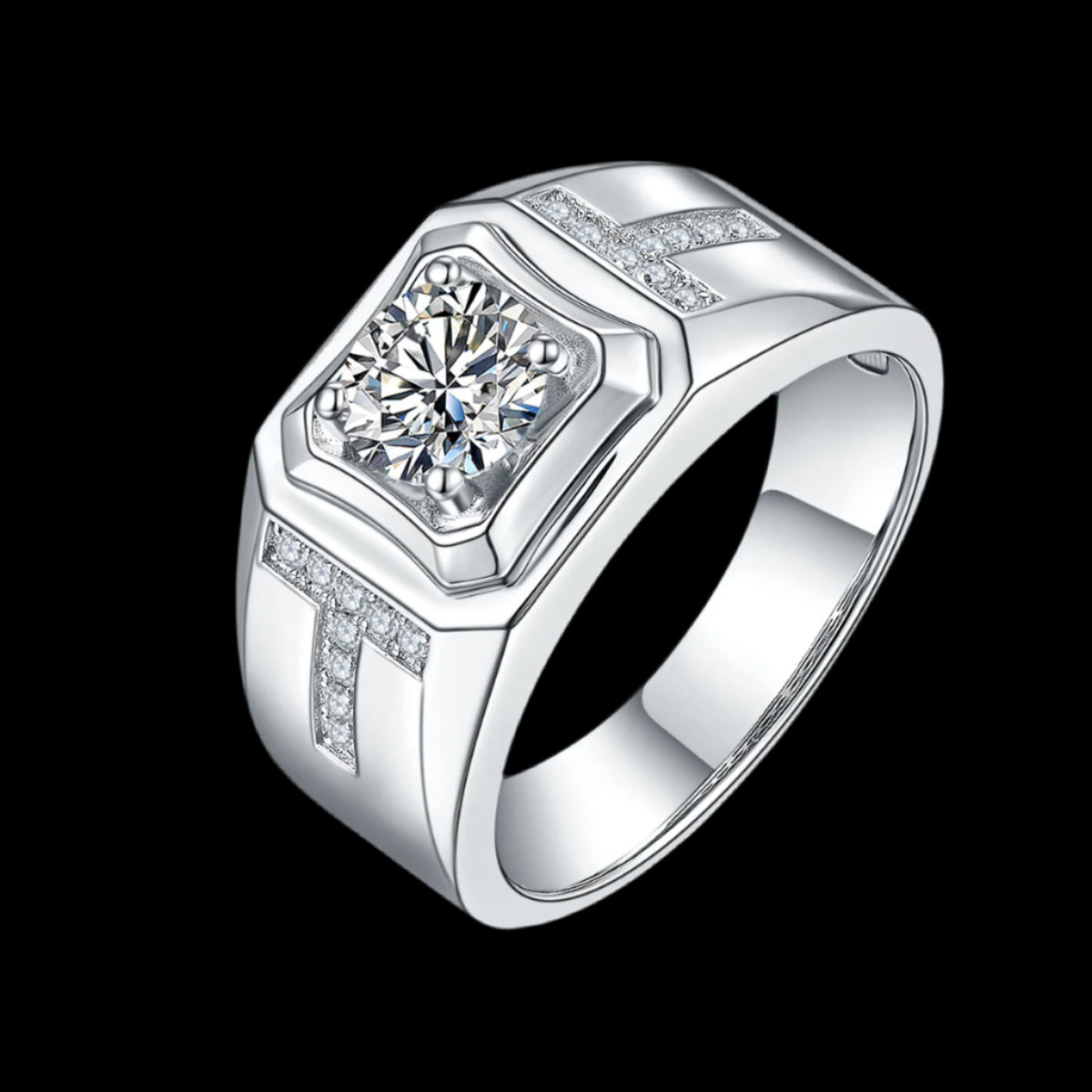 XVI Solitaire Moissanite Ring