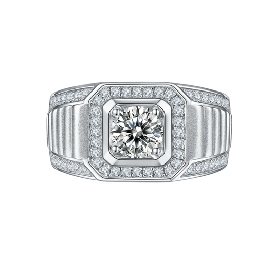 XIV Moissanite Pavé Ring