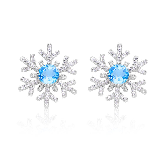 Snowflake Stud Earrings
