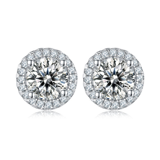 Light Luxury Round Stud Earrings