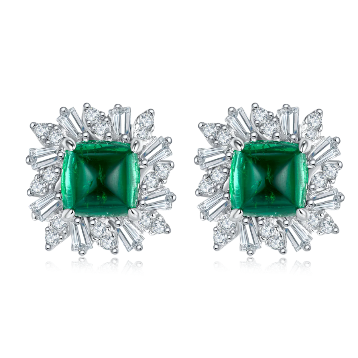 Crystal Halo Stud Earrings
